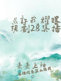 《许我耀眼》电视剧28集播放