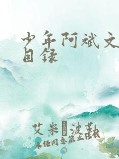 少年阿斌文说读目录