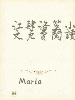 江肆洛笙小说全文免费阅读最新章节