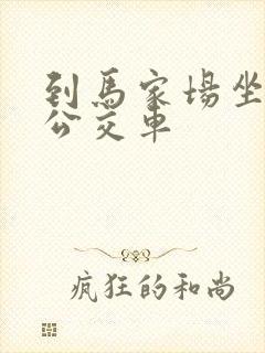 到马家场坐几路公交车