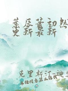 叶辰萧初然刚刚更新最新