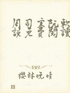 周司寒阮软的小说免费阅读