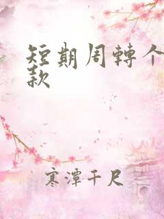 短期周转个人借款