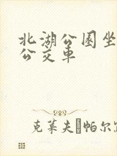 北湖公园坐几路公交车