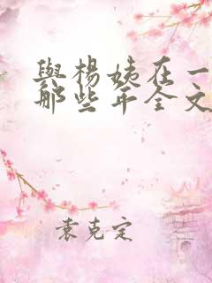 与杨姨在一起的那些年全文