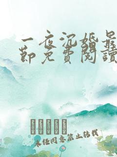 一夜沉婚最新章节免费阅读