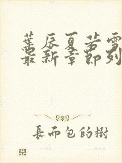 叶辰夏若雪更新最新章节列表