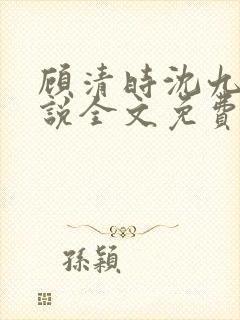 顾清时沈九笙小说全文免费阅读全文