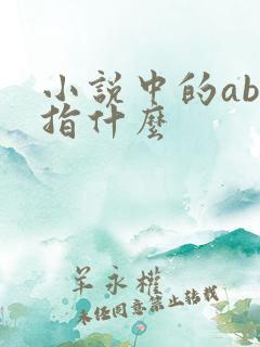 小说中的abo指什么