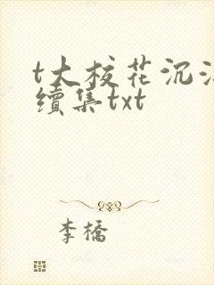 t大校花沉浮录续集txt