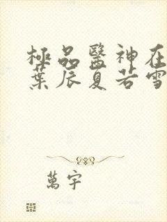 极品医神在都市叶辰夏若雪最新章节