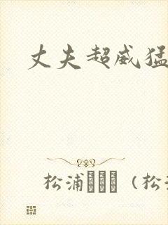 丈夫超威猛