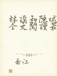 林瑶和陈城小说全文阅读最新章节