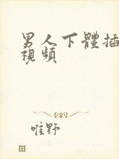 男人下体插女人视频