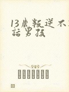13岁叛逆不听话男孩