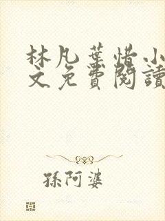 林凡叶惜小说全文免费阅读完整