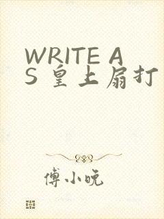 WRITE AS 皇上扇打