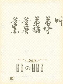 爸爸弟弟叫什么怎么称呼