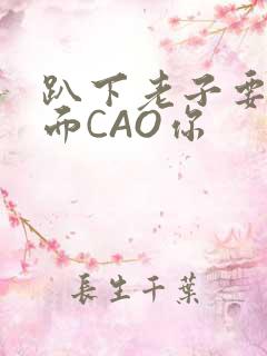 趴下老子要从后面CAO你