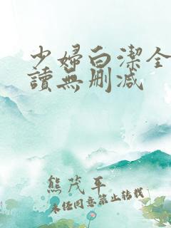 少妇白洁全文阅读无删减