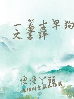 一篇古早狗血虐文书评