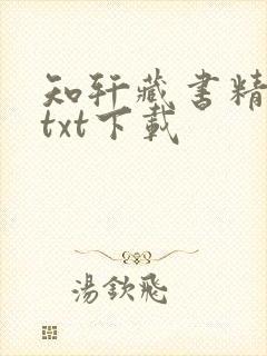 知轩藏书精校版txt下载