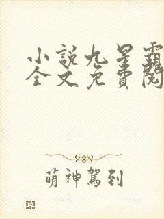 小说九星霸体诀全文免费阅读完整版最新章节