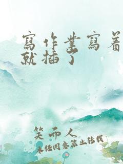 写作业写着写着就插了