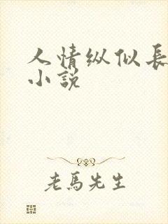 人情纵似长情月小说