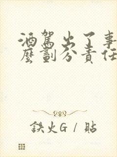 酒驾出了事故怎么划分责任