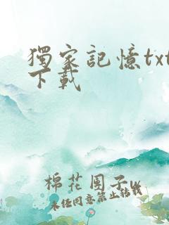 独家记忆txt下载