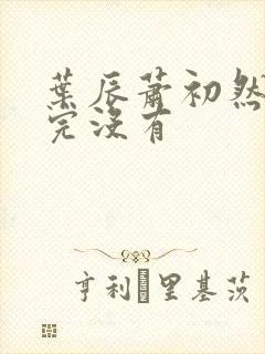 叶辰萧初然更新完没有