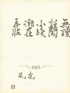 弄潮小说无删减版在线阅读