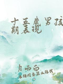 十五岁男孩叛逆期表现