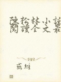 陈松林小说免费阅读全文最新章节