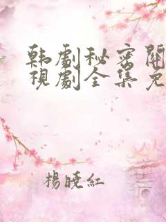 韩剧秘密关系电视剧全集免费观看高清在线