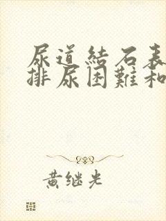 尿道结石表现为排尿困难和排尿终末疼痛