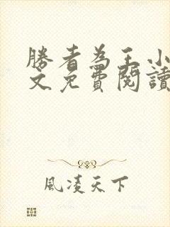 胜者为王小说全文免费阅读无删减