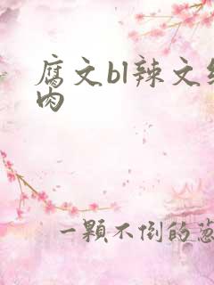 腐文bl辣文纯肉