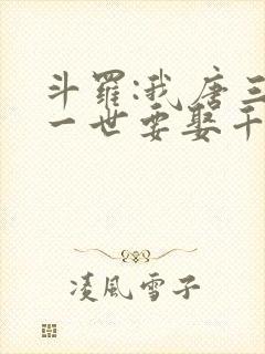 斗罗:我唐三这一世要娶千仞雪