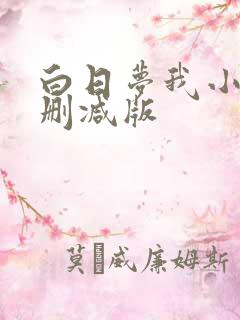 白日梦我小说无删减版