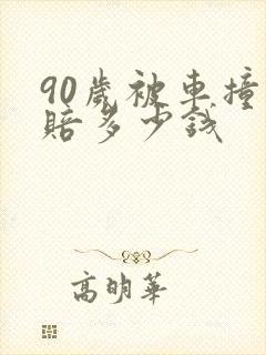 90岁被车撞死赔多少钱