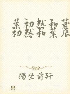 叶初然和萧辰萧初然和叶辰的小说