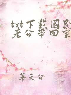 txt下载国民老公带回家