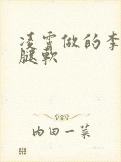 凌霄做的李尖尖腿软