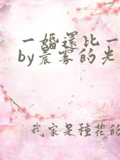 一婚还比一婚高by晨雾的光小说免费阅读