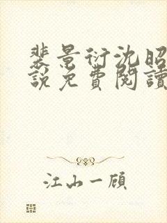 裴景衍沈昭音小说免费阅读最新章节