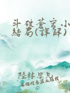 斗破苍穹小说大结局(详解)