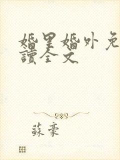 婚里婚外免费阅读全文