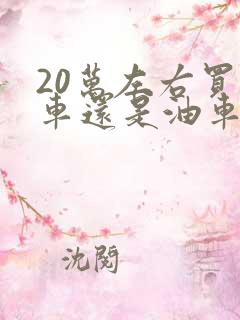 20万左右买电车还是油车